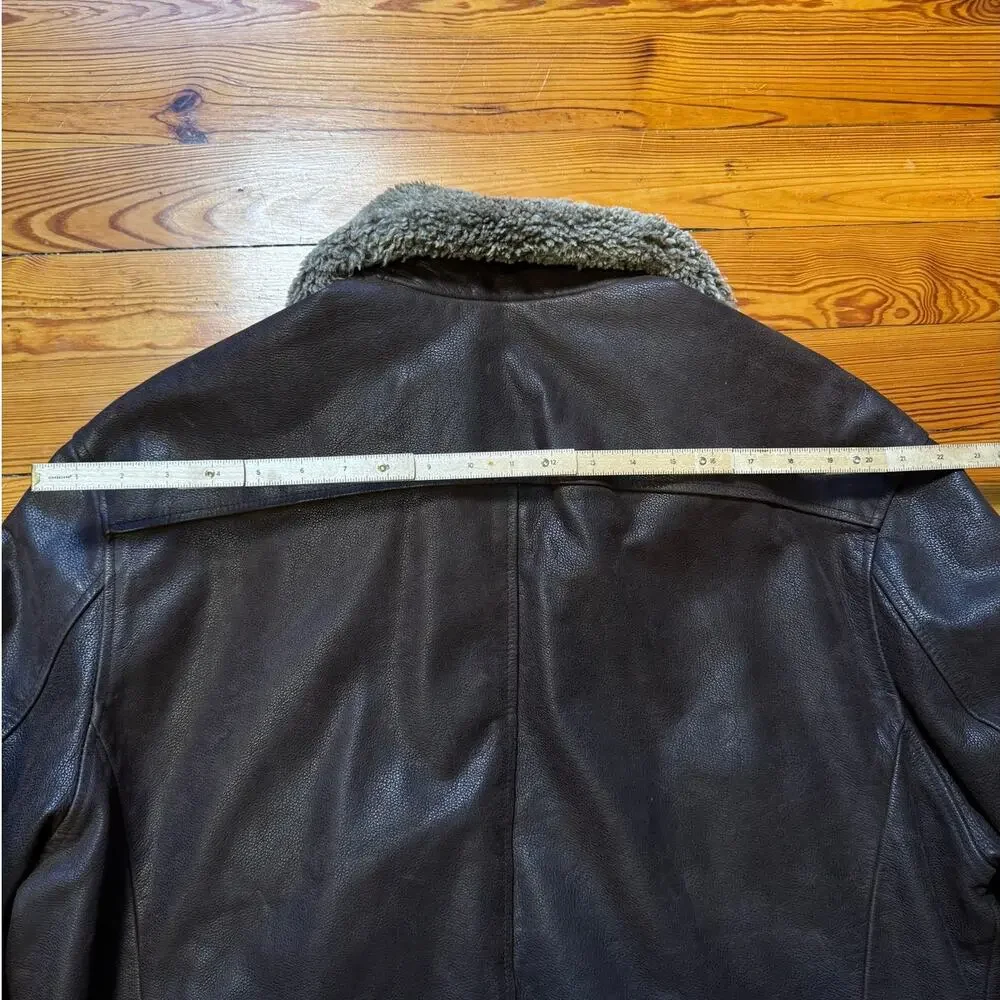 Banana Republic Vintage Leather Jacket w/ Removable Collar